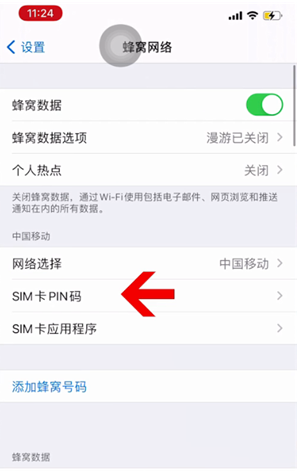 沙溪镇苹果14维修网分享如何给iPhone14的SIM卡设置密码 