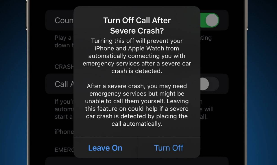 沙溪镇苹果14维修分享 iPhone 14 和 Apple Watch 上关闭崩溃检测 