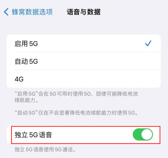 沙溪镇苹果14维修分享iPhone 14 Pro如何开启VoNR 