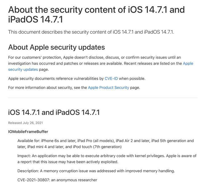 沙溪镇苹果手机维修分享iOS 14.7.1 正式版更新内容及升级方法 